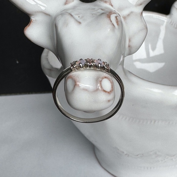 Pretty In Pink Opal & Tourmaline Ring 925SS—NWOT - Picture 3 of 7